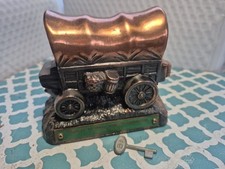 Vintage Peoples Nt'l Bank Washington Banthrico Brass Coin Bank picture