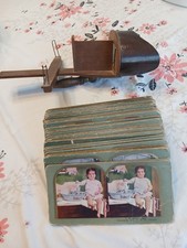 ANTIQUE H.C. WHITE STEROSCOPE & STEROGRAPHS picture