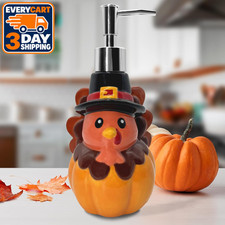 Thanksgiving Turkey Soap Dispenser, Thanksgiving Turkey Bathroom Decor Ceramic S picture