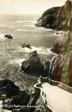 Vintage La Quebrada Acapulco Mexico Real Photo Postcard Cliff Divers View 1940s picture
