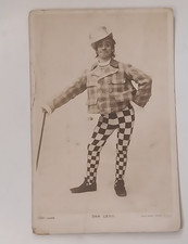 Vintage Dan Leno Victorian British Comedian Actor Singer RPPC Rotary Postcard picture