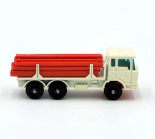 Vintage Matchbox Lesney DAF Girder Truck #58 White Cab Red Plastic Girder Pieces picture
