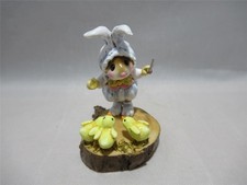 Wee Forest Folk Wee Tweet Trio Retired in WFF Box - Easter Mouse Super Cute picture
