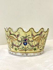 Vintage United Wilson 1897 JUWC Gilded Floral Porcelain Bowl With Scalloped Edge picture