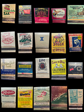 Vintage Matchbook Lot 298 Covers Tiki Bahooka Vegas Dunes Stardust Brown Derby picture