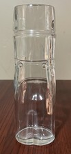 SOHM 0.5L Clear Glass Embossed Overalls 8.75” picture