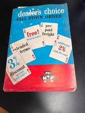 Vintage 1964 Massey Ferguson Dealer's Choice Fall Stock Order Promo Catalog Fold picture