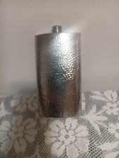 Vintage English Pewter 12 oz Flask picture