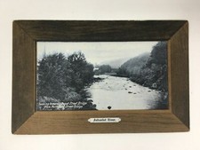 Ashuelot River Frame Boarder Style Postcard New Hampshire Depot Street Bridge picture