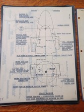 1944 C-74 Globemaster Hand Drawn Diagrams + Other Related Info Lg Folder JRR33 picture