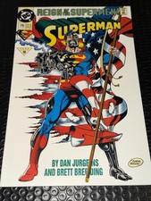 Superman #79 Newsstand (1993) Reign of the Supermen Cyborg Cover DC Comics - NM picture