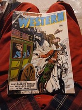 Cowboy Western #50 Charlton Comic 1954 Giordano Cover/Wild Bill Crazy Back Cover picture