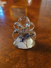 Vintage Acrylic Lucite Dried Flower Angel Paperweight 2 1/2