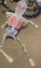 10 PCS Vintage Sparkling Skeleton Halloween String Lights Replacement Skeletons picture