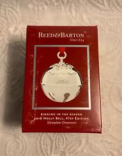 REED & BARTON SILVERPLATE HOLLY BELL ORNAMENT - 2016 picture
