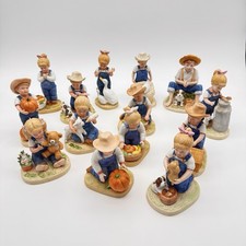 Denim Days by Homco Figurines 1985 14 Pieces picture