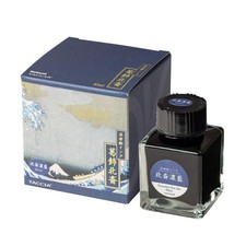 TACCIA Fountain Pen Ink, Water-Based Dye, Ukiyo-e Ink, Katsushika Hokusai, Dark picture