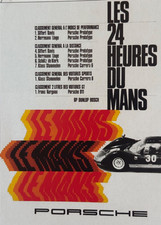 PORSCHE FACTORY POSTER 1966 LE MANS picture