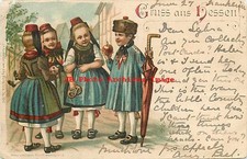 Germany, Gruss aus Hessen, Artist WS, Children, Ethnic Costume, UDB,H & A Brunig picture