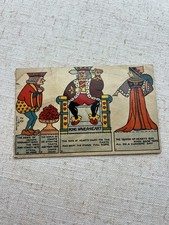 1914 J. Alan Fletcher Postcard #20 Cut Out “King Have-A-Heart” Queen Of Hearts picture