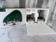 Department 56 Village Accessories Illuminated Santa Festive Front Yard Boxed picture