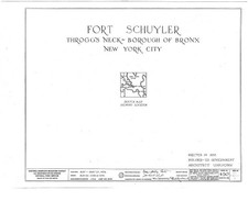 Photo:Fort Schuyler Throggs Neck Bronx NY 1934 HABS Survey Map picture