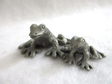 Frogs 1981 Spoontiques Pewter Miniature Figure #P186 picture