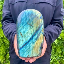 2.31LB Natural Labradorite Quartz Crystal Freeform Mineral Specimen Healing picture