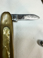 Imperial Vintage Pocketknife Lot 5 1940s Plastic Handle Steel Slipjoint File picture