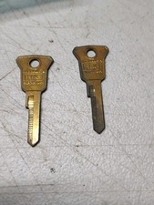 1952-1956 Ford Lincoln CURTIS H-16 Key Blanks NOS Brass  Blanks USA Set Of 2 Key picture
