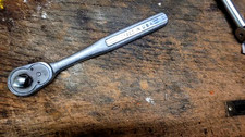 Vintage Early Craftsman 1/2 Drive Ratchet USA Made V Series 1940s 1950s picture