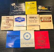 Vintage Hotel & Motel Matchbooks Lot of 10 Hampton Inn La Quinta Rodeway picture