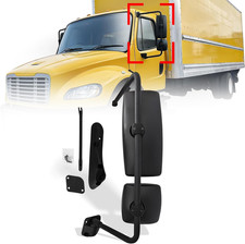Black Door Mirror with Arm Assembly for INTERNATIONAL 4300 4400 7400 7600 8500 8 picture