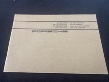 1968 1967 Porsche Accessories Catalog 911 T L S Zubehör 912 911T 911S Brochure picture