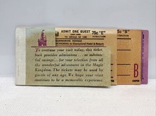 Vintage 1969 Disneyland Ticket Book Tickets B & E Coupons RARE ANY AGE TICKET r8 picture