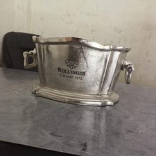 Silver Wine Cooler BOLLINGER CHAMP 1872 TROPHY FOR WINNERS ONLY ICE BUCKET picture