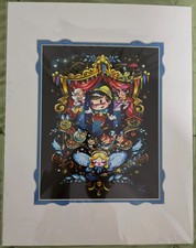 NEW Miss Mindy Pinocchio Figaro Cleo Blue Fairy Print 14 x 18” Disney Parks picture