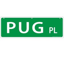 Imagine This Pug Street Sign picture