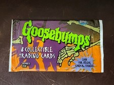 vintage 1996 Topps Goosebumps Series 1 unopened wax pack, which contains 8 colle picture