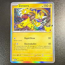 Pokemon 30th Celebrations Zeraora 057/128 Rare 110CP TCG Card English picture