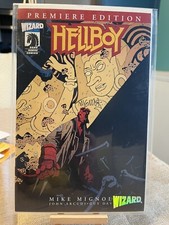 HELLBOY nn PREMIERE Ed Mike Mignola Signed Wizard Authentic Ed picture