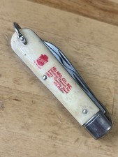Vintage Colonial Blade & Bottle Opener Pocket Knife Hill MFG CO. Advertisement picture