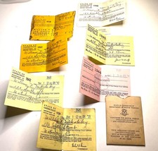 1938-1945 CT Drivers Licenses WWII U.S. Service Waterbury William Mikolsky Lot picture