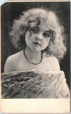 Vintage Postcard Edwardian Woman Portrait Glamour RPPC Style picture