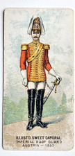 1888 N224 Kinney Military Series, Card #299 Imperial Body Guard Austria - 1850 picture