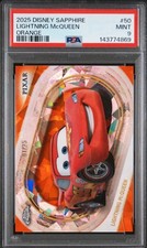 2025 Topps Disney Sapphire & Chrome Lightning McQueen PSA 9 Lot (2) picture
