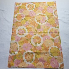 Vintage Mohawk No Iron Percale Pillowcase MCM Retro Floral Print Groovy picture