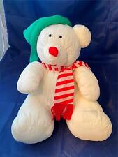 Maison Blanche Vintage White Polar Bear 1978 Plush Stuffed Animal Christmas 12
