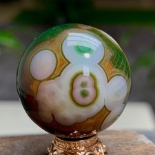 35G Rare Natural Gobi Agate Eye Agate ball/Crystal PalmStone picture