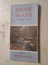 Official Highway Road Map of Rhode Island 1972-73 picture